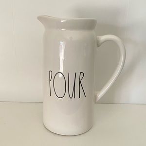 New Rae Dunn LL POUR P itcher White